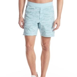 Public Rec Flex Lined Short Size 34 in Sky Blue 'Brushed Mist' 7.5" Inseam